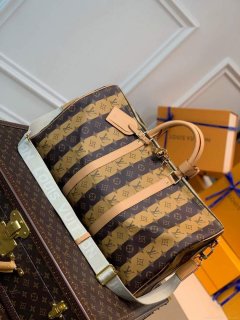 LV M40567 Louis Vuitton Keepall Bandouliere 50 Monogram Canvas Yellow