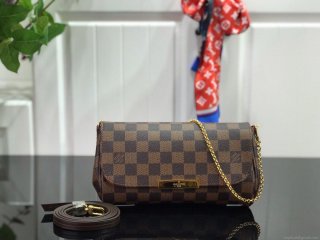 LV M40717 Louis Vuitton Favorite Pm M40718 Handbag Damier Ebene Canvas