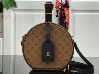 LV M43514 Louis Vuitton Petite Boite Chapeau Monogram Reverse Canvas Bag