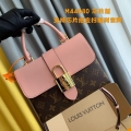 LV M44080 Louis Vuitton Locky BB Monogram Pink M44654 Bag