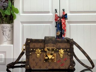 LV M44154 Louis Vuitton Petite Malle Monogram Reverse M44199 Bag