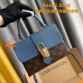 LV M44321 Louis Vuitton Locky BB Monogram Blue M44322 Bag