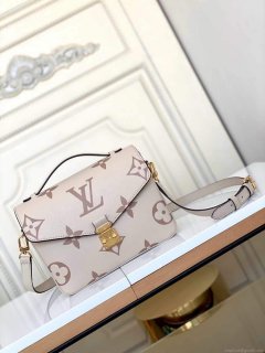 LV M45596 Louis Vuitton Pochette Métis M45773 Bag Cream Pink