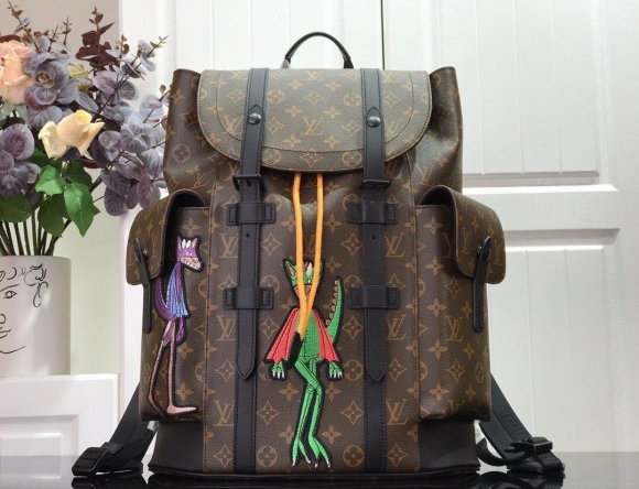 LV M45617 Louis Vuitton Backpack Christopher PM Monogram Coated Canvas