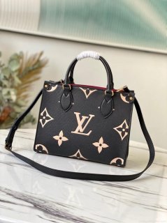 LV M45659 Louis Vuitton M45654 Onthego Pm Tote Bag Black