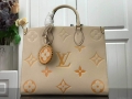 LV M45717 Louis Vuitton Onthego MM M45718 Bag Cream Saffron