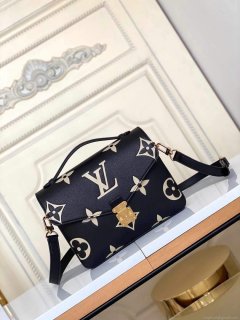 LV M45773 Louis Vuitton Pochette Métis M45596 Bag Black Beige