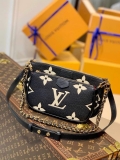 LV M45777 Louis Vuitton M80447 M80399 Multi Pochette Accessoires Bag Black and Cream