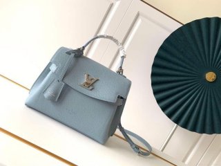 LV M56321 Louis Vuitton Lockme Ever BB Handbag M56645 Olympe Blue