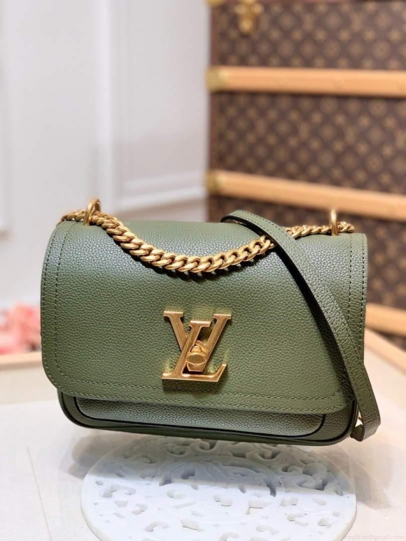 LV M57067 Louis Vuitton M57072 Lockme Chain PM Shoulder Bags in Monogram Green