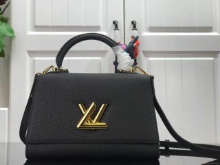 LV M57093 Louis Vuitton Twist one Handle PM M57214 Taurillon Leather Black