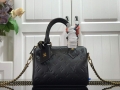 LV M57111 Louis Vuitton Speedy BB Handbag Black