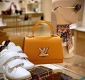 LV M57136 Louis Vuitton Twist one Handle PM M57093 Taurillon Leather Saffron