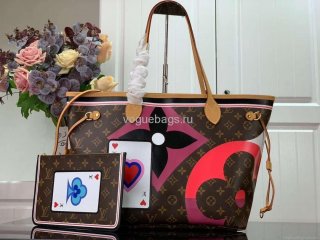 LV M57452 Louis Vuitton Game On Neverfull MM Monogram Canvas