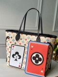 LV M57462 Designer Louis Vuitton Game On Neverfull Mm On Monogram White