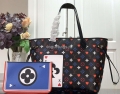 LV M57462 Louis Vuitton Game On Neverfull MM Monogram M57483 Bag Black