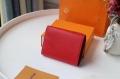 LV M64414 Louis Vuitton Twist Compact Wallet Epi Leather Red