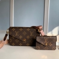 LV M80091 Louis Vuitton Felicie Strap Go Monogram Bag Pink