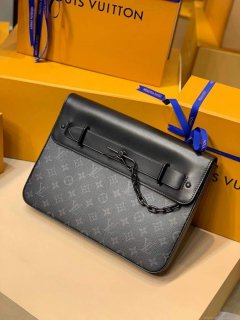 LV M80107 Louis Vuitton Pochette Steamer Monogram Eclipse