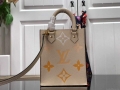 LV M80449 Louis Vuitton Petit Sac Plat Bag Cream Saffron