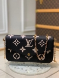 LV M80482 Louis Vuitton M69977 Félicie Pochette Leather Black