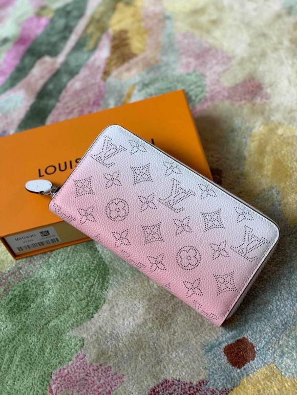 LV M80490 Louis Vuitton Zippy Wallet Gradient Pink