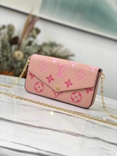 LV M80498 Louis Vuitton Félicie Pochette Bag Pink