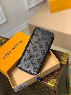 LV M80505 Louis Vuitton Zippy Wallet Vertical Black