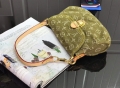 LV M95050 Louis Vuitton Monogram Denim Shoulder Bag Green