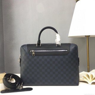 LV N41589 Louis Vuitton Porte Documents Jour Business Bag Damier Cobalt