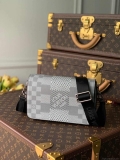 LV N50013 Louis Vuitton Studio Messenger Damier Graphite Gray N50026 Bag