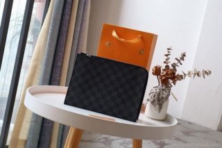 LV N60113 Louis Vuitton Pochette Joule GM Clutch Bag Damier Graphite