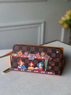 LV N60403 Louis Vuitton Zippy Wallet Brown