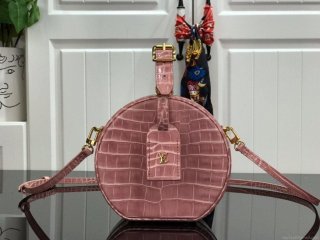 LV N94160 Louis Vuitton N93597 Petite Boite Chapeau Bag Pink