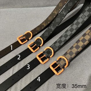 LV Women’s Men’s Belts Collection Louis Vuitton Initials 34MM Belt 19062