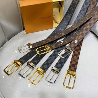 LV Women’s Men’s Belts Collection Louis Vuitton Initials 34MM Belt 19065