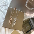 Messika Rose Gold Diamond Necklace Move Classique 20217