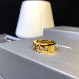 Messika Yellow Gold Diamond Ring Move Joaillerie 20212