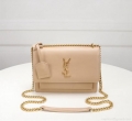 YSL 442906 Yves Saint Laurent Sunset Medium In Smooth Leather Apricot