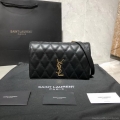 YSL 568906 Yves Saint Laurent Crossbody Chain Bag Black