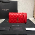 YSL 568906 Yves Saint Laurent Crossbody Chain Bag Red