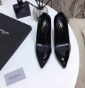 Yves Saint Laurent Opyum Pumps Leather Black heel 30139