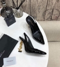 Yves Saint Laurent Opyum Pumps Leather Glod heel 30147