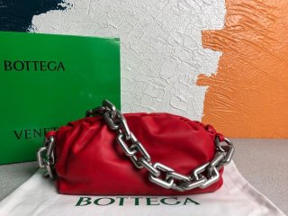 BV 620230 Bottega Veneta Chain Pouch Raintree Bag 92020 Strap 25cm Red Silver