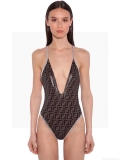 Fendi Women’s Brown Lycra swimsuit FXBH06