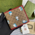 GG 647802 Gucci Doraemon x Gucci Bi-fold Wallet Red