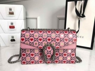 Gucci 400249 Dionysus Small Shoulder Bag Pink