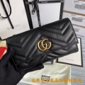 Gucci 443436 GG Marmont Continental Wallet Black