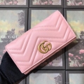 Gucci 443436 GG Marmont Continental Wallet Pink