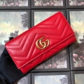 Gucci 443436 GG Marmont Continental Wallet Red